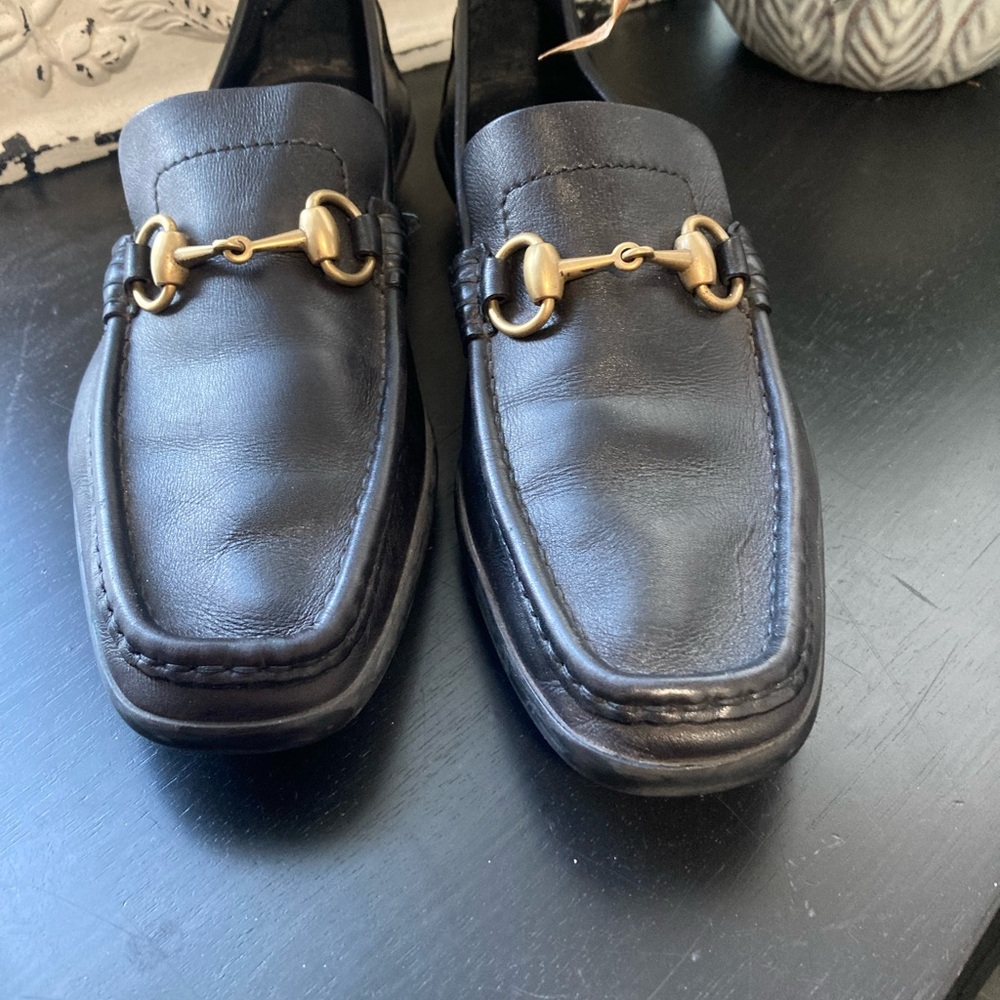 Gucci black Leather Loafer